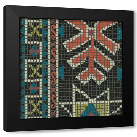 Woven Journey I Black Modern Wood Framed Art Print with Double Matting by Zarris, Chariklia