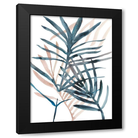 Panama Palms II Black Modern Wood Framed Art Print with Double Matting by Zarris, Chariklia