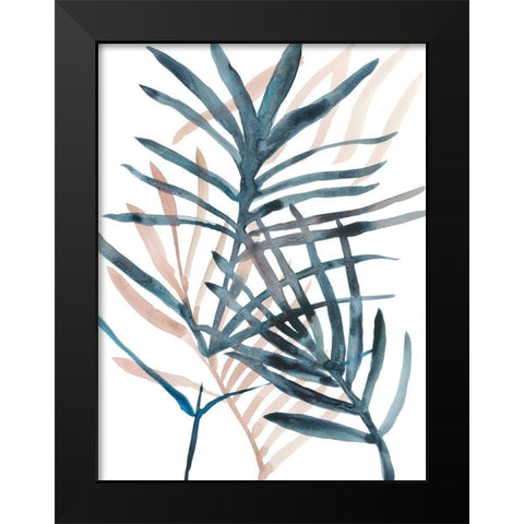 Panama Palms II Black Modern Wood Framed Art Print by Zarris, Chariklia