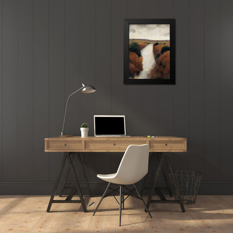 Misty River II Black Modern Wood Framed Art Print by OToole, Tim
