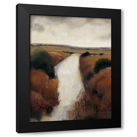 Misty River II Black Modern Wood Framed Art Print by OToole, Tim