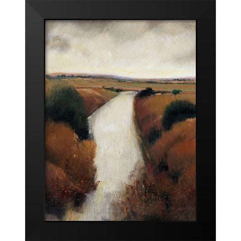 Misty River II Black Modern Wood Framed Art Print by OToole, Tim