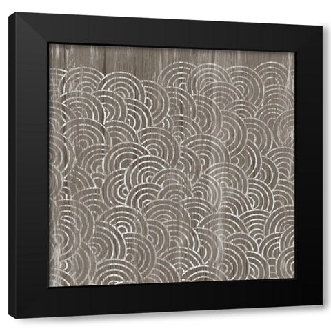 Weathered Wood Patterns I Black Modern Wood Framed Art Print with Double Matting by Vess, June Erica