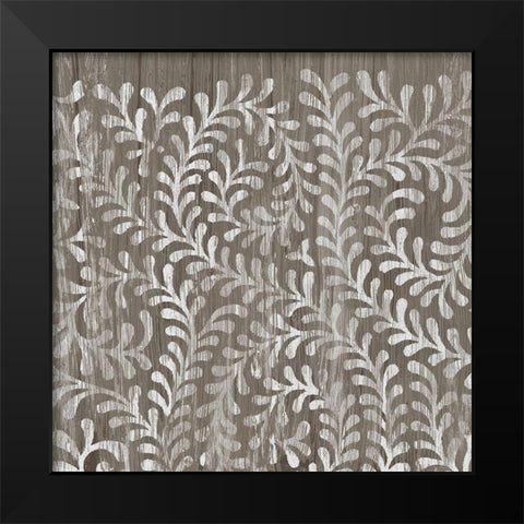 Weathered Wood Patterns III Black Modern Wood Framed Art Print by Vess, June Erica