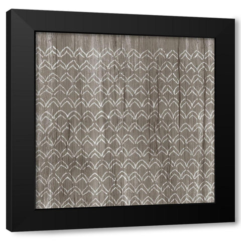 Weathered Wood Patterns VI Black Modern Wood Framed Art Print by Vess, June Erica