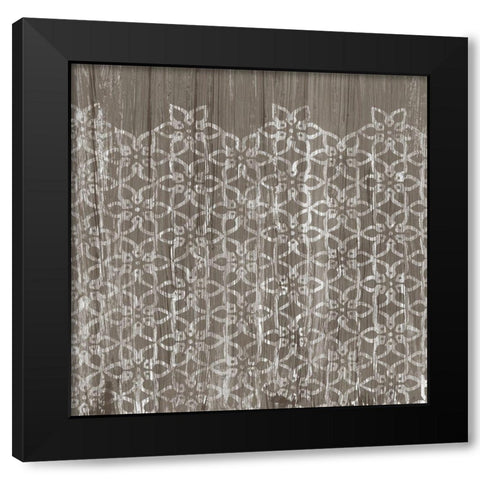 Weathered Wood Patterns IX Black Modern Wood Framed Art Print with Double Matting by Vess, June Erica
