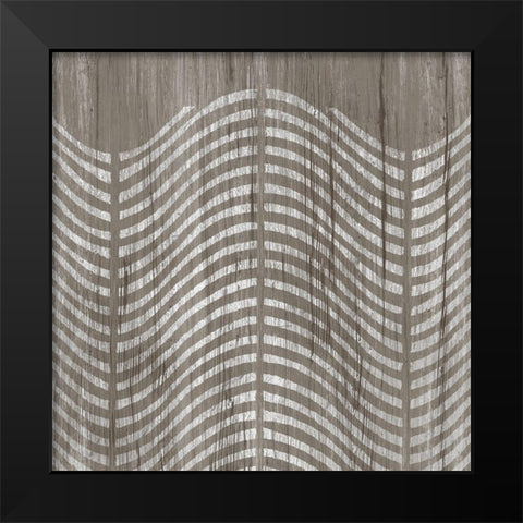 Weathered Wood Patterns X Black Modern Wood Framed Art Print by Vess, June Erica