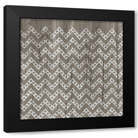 2-UP Weathered Wood Patterns XII Black Modern Wood Framed Art Print by Vess, June Erica