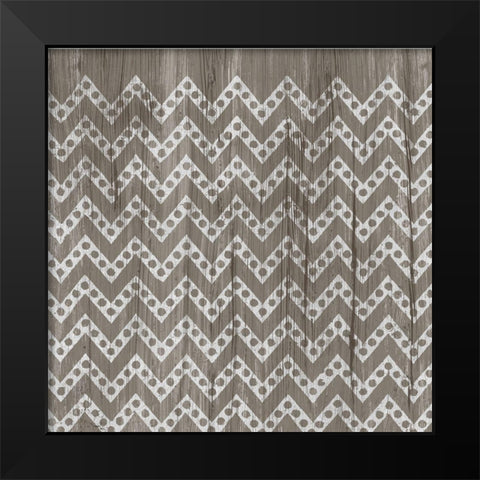2-UP Weathered Wood Patterns XII Black Modern Wood Framed Art Print by Vess, June Erica