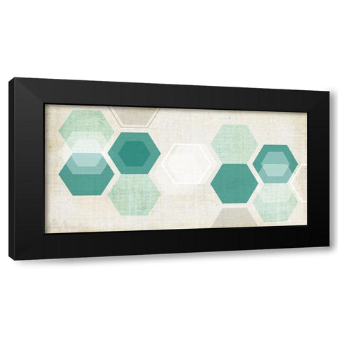 Hex Mobile I Black Modern Wood Framed Art Print with Double Matting by Fagalde, Jarman