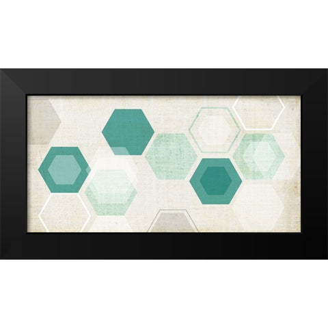 Hex Mobile II Black Modern Wood Framed Art Print by Fagalde, Jarman