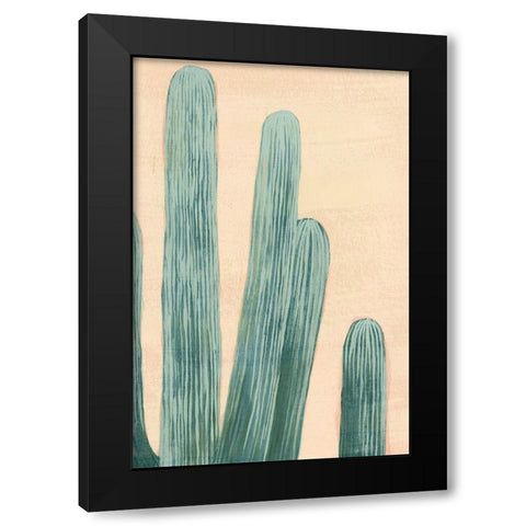 Dusty Cacti II Black Modern Wood Framed Art Print with Double Matting by Popp, Grace