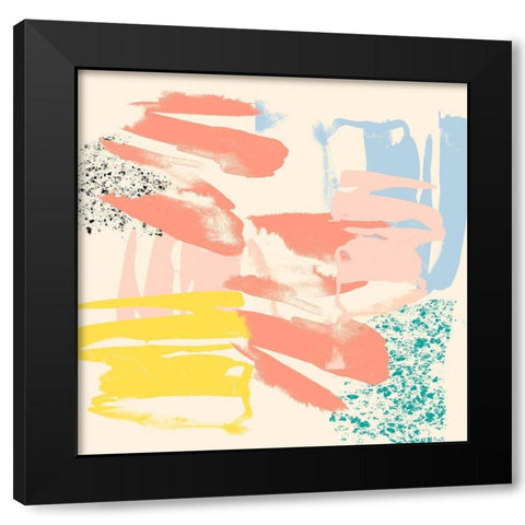 Retro Op II Black Modern Wood Framed Art Print with Double Matting by Goldberger, Jennifer