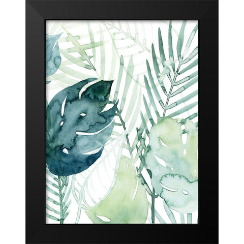 Palm Pieces I Black Modern Wood Framed Art Print by Popp, Grace