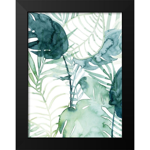 Palm Pieces II Black Modern Wood Framed Art Print by Popp, Grace