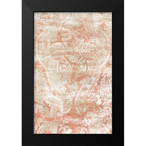 Garnet Weft I Black Modern Wood Framed Art Print by Vess, June Erica