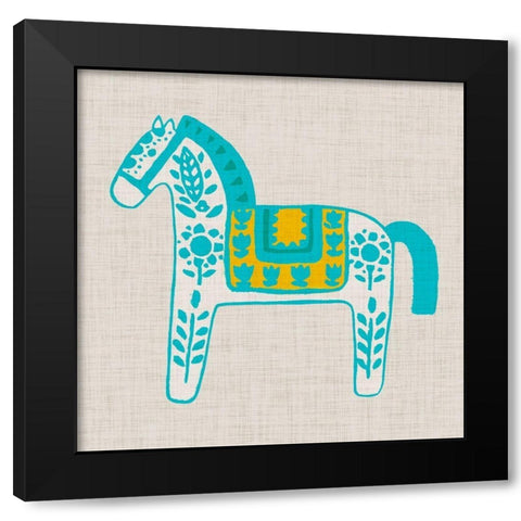 Decorative Burro II Black Modern Wood Framed Art Print by Studio W