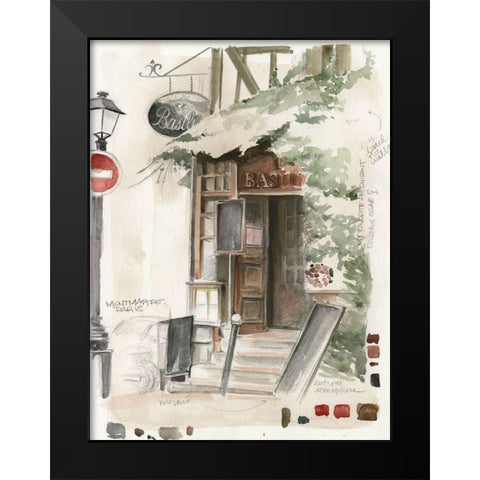 Cafe Study I Black Modern Wood Framed Art Print by Parker, Jennifer Paxton