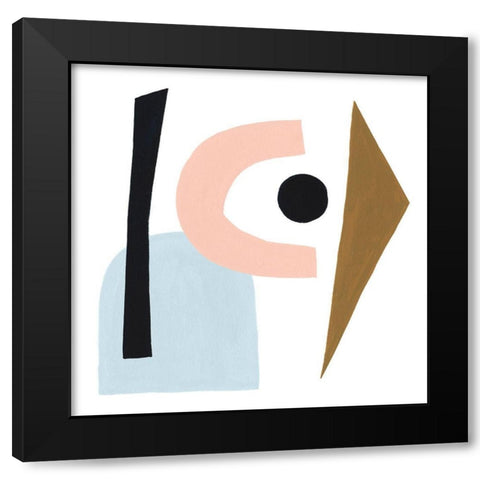Informal Formation II Black Modern Wood Framed Art Print with Double Matting by Popp, Grace