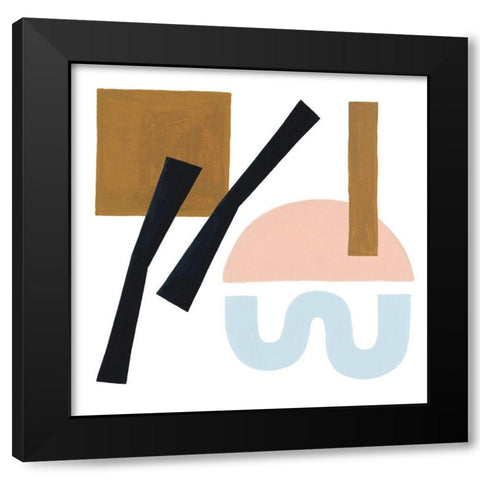 Informal Formation IV Black Modern Wood Framed Art Print with Double Matting by Popp, Grace