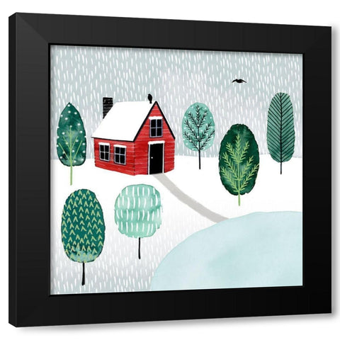 Christmastown I Black Modern Wood Framed Art Print by Popp, Grace
