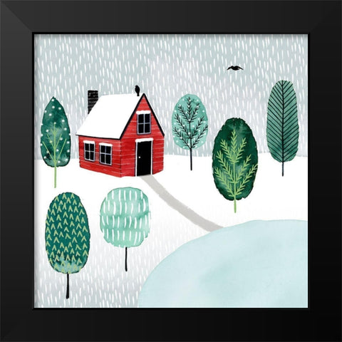 Christmastown I Black Modern Wood Framed Art Print by Popp, Grace