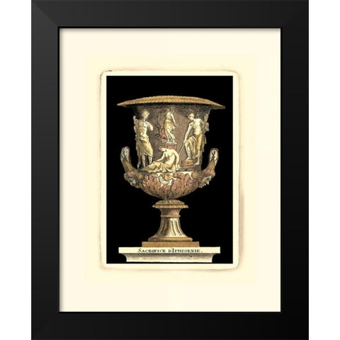 Renaissance Vase I Black Modern Wood Framed Art Print by Vision Studio