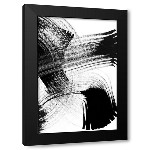 Your Move on White VII Black Modern Wood Framed Art Print by Chandler, Sharon