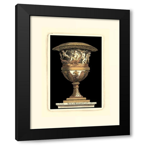 Renaissance Vase III Black Modern Wood Framed Art Print by Vision Studio