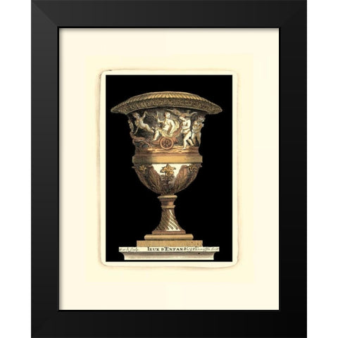 Renaissance Vase III Black Modern Wood Framed Art Print by Vision Studio