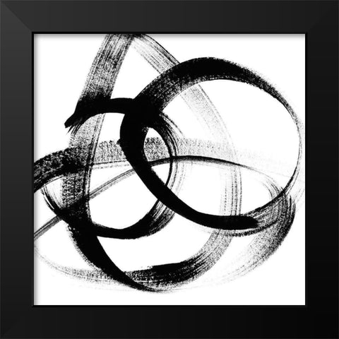 Follow Me II Black Modern Wood Framed Art Print by Chandler, Sharon