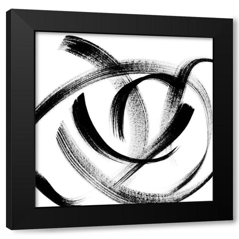 Follow Me III Black Modern Wood Framed Art Print by Chandler, Sharon