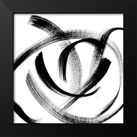 Follow Me III Black Modern Wood Framed Art Print by Chandler, Sharon