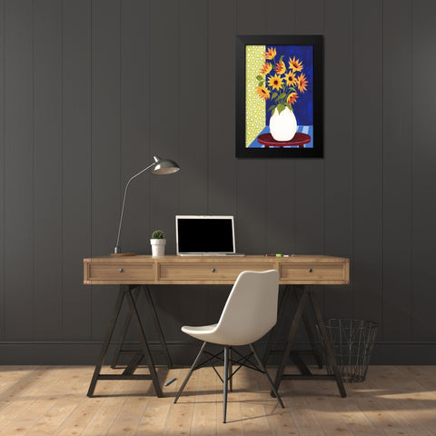 Flowers for Friday I Black Modern Wood Framed Art Print by Popp, Grace