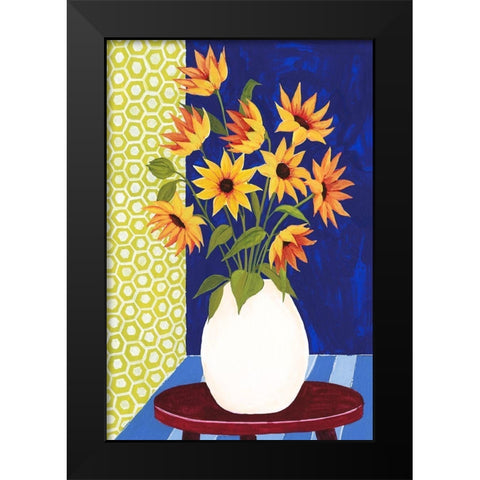 Flowers for Friday I Black Modern Wood Framed Art Print by Popp, Grace