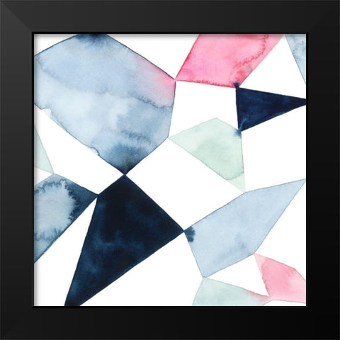 Geo Gems II Black Modern Wood Framed Art Print by Popp, Grace