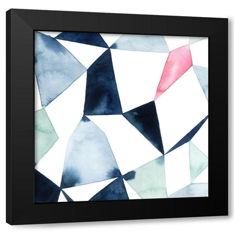 Geo Gems III Black Modern Wood Framed Art Print by Popp, Grace