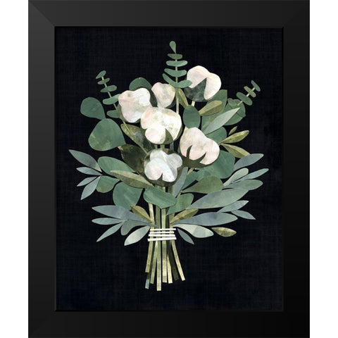 Cut Paper Bouquet I Black Modern Wood Framed Art Print by Borges, Victoria