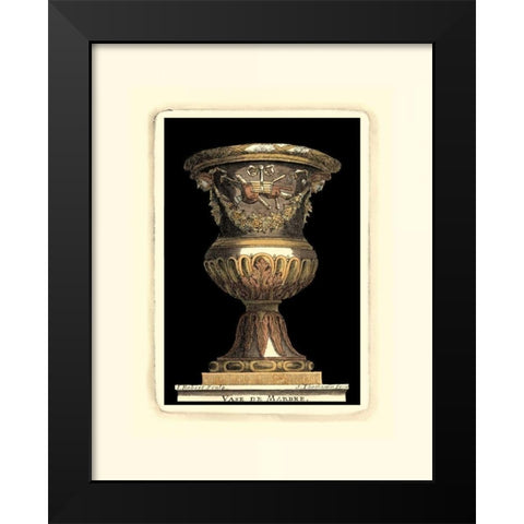 Renaissance Vase IV Black Modern Wood Framed Art Print by Vision Studio