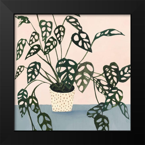 Houseplant I Black Modern Wood Framed Art Print by Borges, Victoria