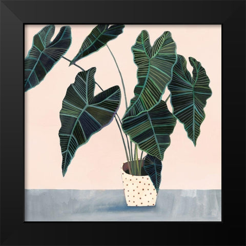 Houseplant II Black Modern Wood Framed Art Print by Borges, Victoria