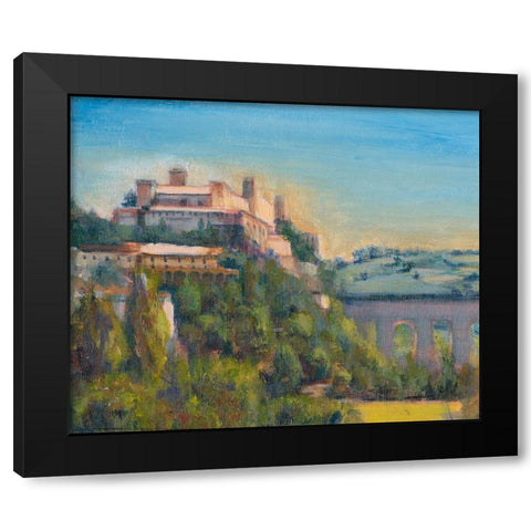 Nostalgic Tuscany II Black Modern Wood Framed Art Print with Double Matting by Iafrate, Sandra