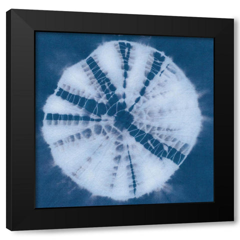 Indigo Sphere I Black Modern Wood Framed Art Print with Double Matting by Zarris, Chariklia