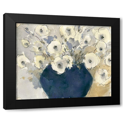 White Blossom Study II Black Modern Wood Framed Art Print by Dixon, Samuel
