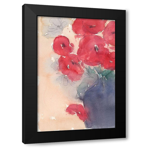 Pop of Red I Black Modern Wood Framed Art Print with Double Matting by Dixon, Samuel