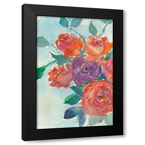 Rose Appeal I Black Modern Wood Framed Art Print by Dixon, Samuel