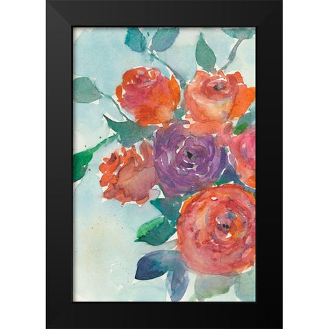 Rose Appeal I Black Modern Wood Framed Art Print by Dixon, Samuel