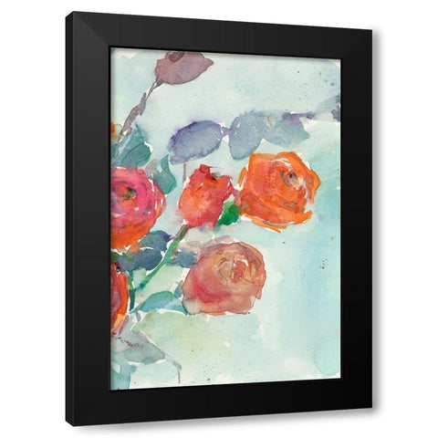 Rose Appeal II Black Modern Wood Framed Art Print with Double Matting by Dixon, Samuel