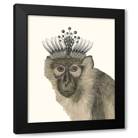 Majestic Monkey I Black Modern Wood Framed Art Print by Wang, Melissa
