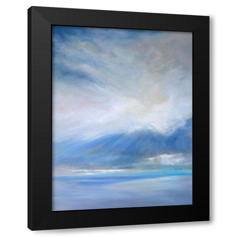 Heavenly Light Triptych II Black Modern Wood Framed Art Print with Double Matting by Finch, Sheila